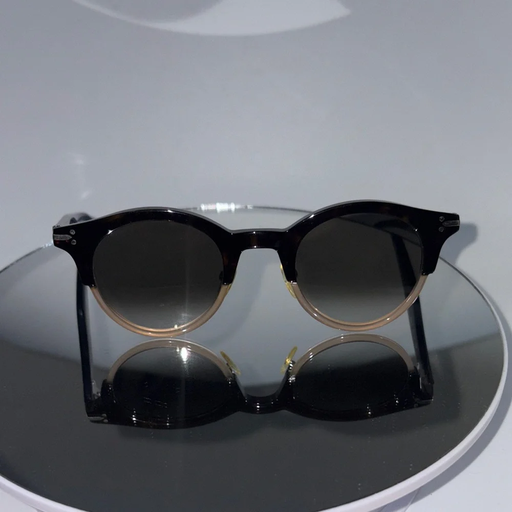 Celine clear tortoise and brown black Sunglasses